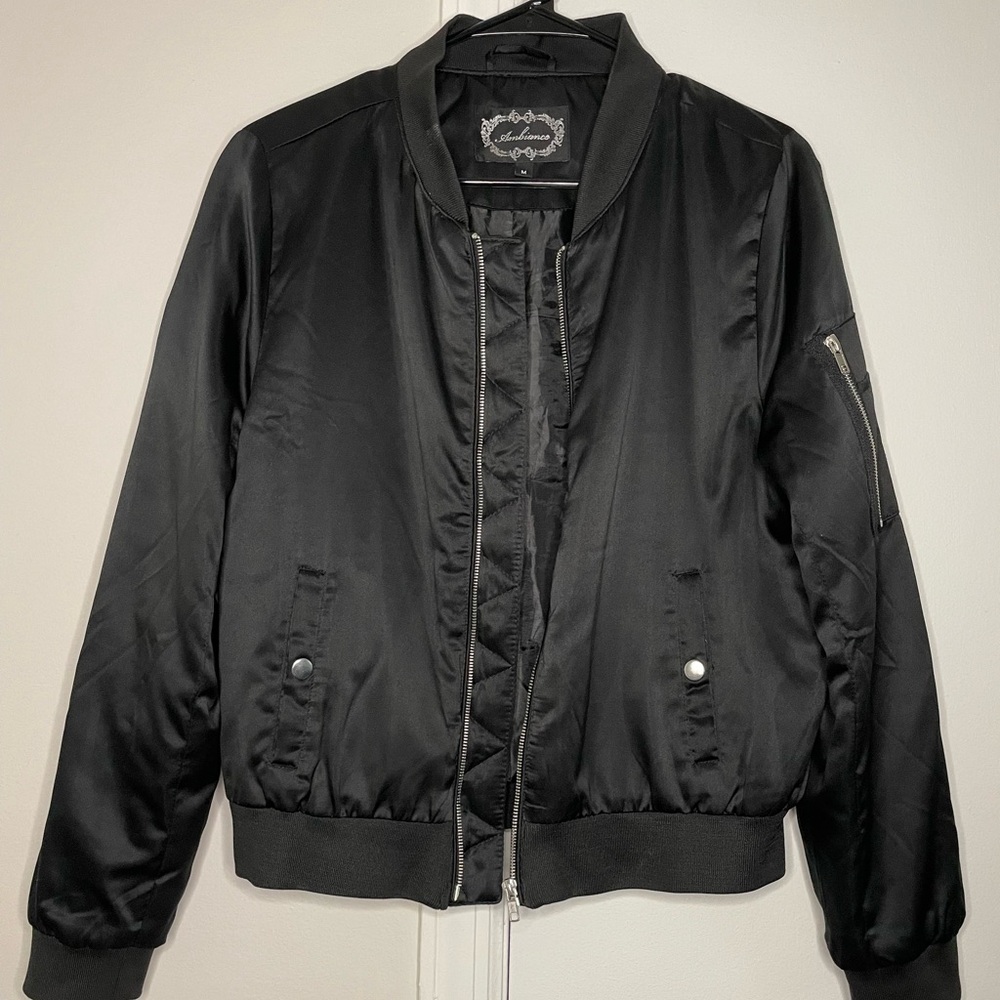 Black Bomber Jacket